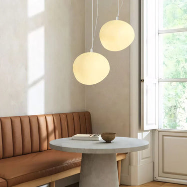 Suspension En Galets Blancs-Lampe Veilleuse